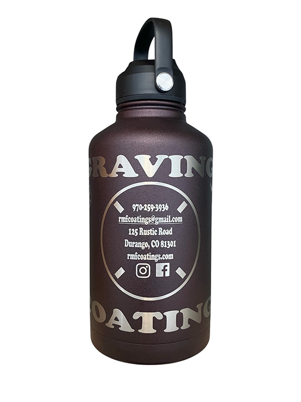 64 oz Powder Coated Water Jug with Lid – Laser Engraved - Image 2